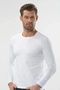 2 Pieces Long Sleeve Fit Fit Zero Collar Men's Undershirt (T-Shirt) 92% Cotton 8% Lycra - 2