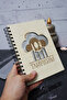 Kitchen Themed Wooden Cover Notebook - Lined Recipe Book - Agenda - School Notebook (A5 - 120 Pages) - 3