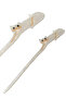 White Lying Cat Figured Hairpin with Stick (17cm)