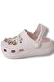Women's Slippers with Stone Emojis, Sandals with High Soles - 5