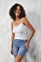 White Thin String Strap Cotton Basic Undershirt 27274 - 5