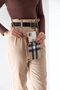 Beige - Tan Sp1011 Women's Wallet Phone Bag with Strap - 2