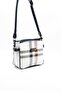 White - Navy Blue Plaid Women's Crossbody Bag Sp884 - 2