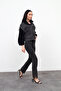 WOMEN'S Sleeve and collar fur/plush Detail DENIM jacket - 6