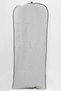 Evening dress clothes protective cover, long length dress carrier, transparent window 64x160 cm, black - 2