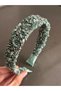 Bym189 Natural Stone Water Green Thick Model Hair Accessory Crystal Engagement Wedding Evening Dress Women's Hair Crown - 4