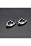 Tribal Patterned Antique Design Drop Model Stainless & Tarnish Resistant Hoop 316L Steel Earrings - 4