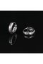 Star Embroidered Sport Style Hoop Unisex Stainless & Tarnish Resistant 316L Steel Earrings - 2