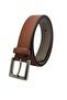 3-Pack Square Silver Buckle Thin Belt, Trouser Belt, Shirt Belt, Jacket Belt and Card Holder Wallet - 3