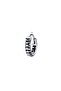 Striped Cutout Gothic Model Ring Mazgal Design Biker Anti-Tarnish & Anti-Rust 316L Steel Earring - 2