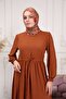 Waist Rope Detailed Hijab Dress - 5