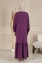 Ruffled Skirt Front Buttoned Loose Aerobin Dress Hijab Dress Mother's Dress Prayer Dress - 8