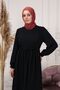 Waist Rope Detailed Hijab Dress - 6