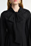 Black Embroidery Detail Chiffon Sleeves Woven Evening Dress Tctaw25Db00002 - 4