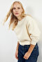 Taş Kalın İçi Polarlı Regular/Normal Kalıp Bisiklet Yaka Basic Örme Sweatshirt TWOAW24SW00101 - 2