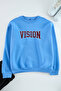 Mavi Unisex Oversize/Wide Cut Embroidered Fleece Lined Sweatshirt Tmnaw25Sw00015 - 6