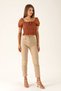Penolope Women's High Waist Mom Jean - 1121 Beige - 2