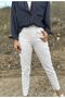 Penolope Women's White High Waist Lycra Mom Jean - 2