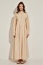 Pleated Detailed Dress - CREAM - 4