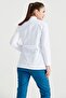 Judge Collar Jacket Oversize White Women Doctor Teacher Lab Coat - 4