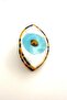 Mother-Of-Pearl Turquoise Evil Eye Eyelet Buckle (7cm)