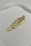 Gold Colored Curved Metal Side Buckle (Size: 6.5cm) - 2
