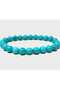 Natural Stone Bracelet Turquoise (Turquoise) Unisex Luck - Good Fortune - Energy - Peace - Calmness - Chakra - Evil Eye - 5