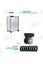 Transparent Luggage Cover Set of 2 (Luggage Cover - Silicone Luggage Wheel Protector Cover) - 4