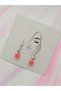 Fimo White And Red Character Earrings