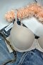 Basic Patterned Underwire Supported Bra Tan