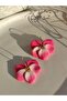 Special Design Handmade Violet Polymer Clay Flower Earrings - 2