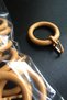 Rustic Curtain Ring and Clip Oak Color - 10 Pieces - 2