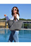 Jute Decorative Zippered 2-Piece Bag Bohemian Style Wallet, Washable, Zippered Bag, Women's Bag - 5