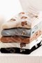 Women's Colorful Patterned Ultra Soft Elastic Socks Set - 5 Pairs - 3