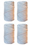 Premium Twisted Ecru 3 mm Macrame Thread - 1 kg 3 Twist - 2