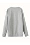 Men's Gray Beer Printed Crew Neck Oversize Sweatshirt - 2