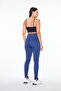 High Waist Hip Shaping Leggings with Gathered Hips and Extra Push up Seamles in Navy Blue