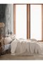 Mink Colored 4 Layer Muslin 100% Cotton Single Bedspread/Pike 160X240Cm - 5