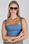 Black Framed Women's Sunglasses with Purple Gradient Lenses Ae2211c11 - 2