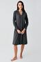 Women's Long Sleeve Stretchy Cotton Fabric Maternity Nightgown - 3