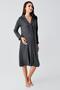 Women's Long Sleeve Stretchy Cotton Fabric Maternity Nightgown