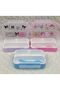 Cute Rabbit My Melody Melodyyy 3 Compartment Food School Lunch Box Container School Stationery Necessities - 2