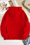 Unisex 2ip Raised DOTE NOSD Red Oversize Sweatshirt - 2