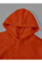 Catzilla Printed - Orange Kangaroo Pocket Hooded Sweatshirt Hoodie 3 Thread - 3