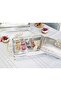 Silver Plated Serving Rack Rectangular Glass with Sandy Texture Cover No2 - 2