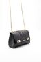 Black - Black Plain Women's Crossbody Bag Sp1139 - 3