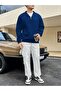Half Zipper Sweatshirt Basic Regular Pattern