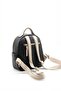 Black - Women's Backpack with S.Nut Logo Sp1130 - 4