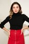 Turtleneck Knitwear Sweater - BLACK - 2