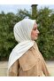 Combed Cotton Shawl Off White - Tough, Non-Slip, Triangular Front Can Be Made - 2